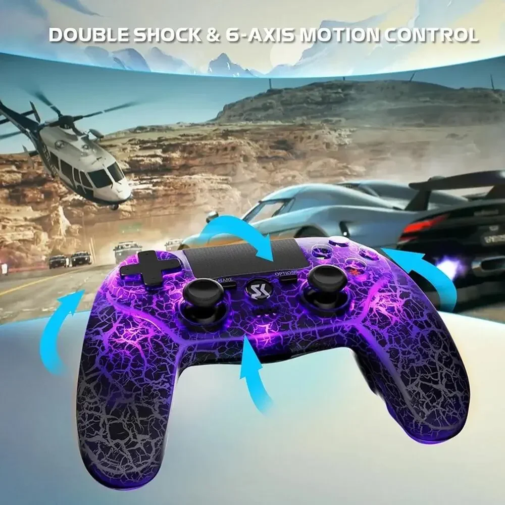 Wireless Controller for PS4, Controller Compatible with PS4/Pro/Slim,Double